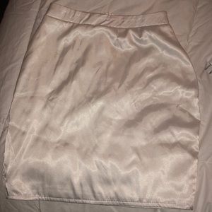 pretty little thing satin skirt